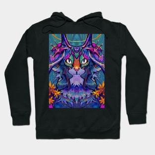 Psychadelic Trippy Cat Hoodie